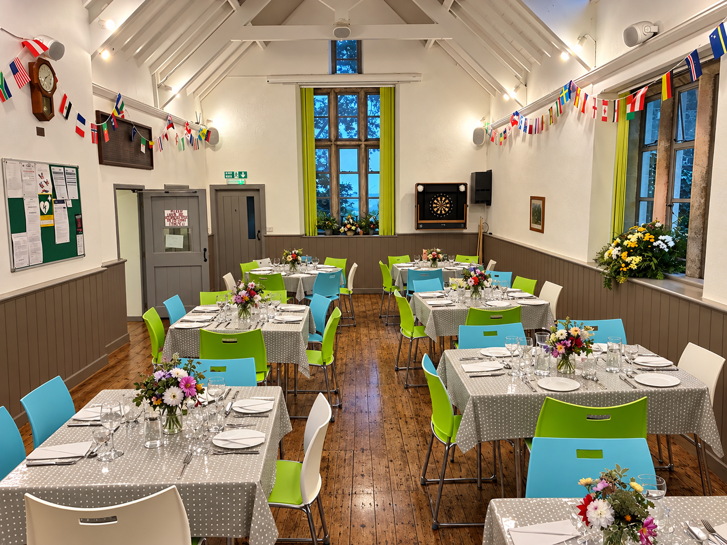 Book your party at Rose Ash Village Hall in North Devon. Bar service available.